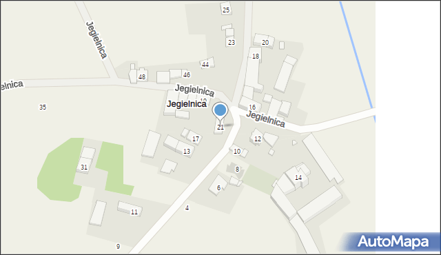 Jegielnica, Jegielnica, 21, mapa Jegielnica