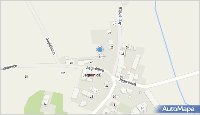 Jegielnica, Jegielnica, 44, mapa Jegielnica