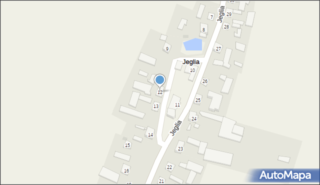 Jeglia, Jeglia, 12, mapa Jeglia