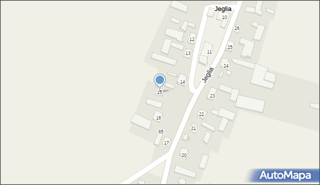 Jeglia, Jeglia, 15, mapa Jeglia