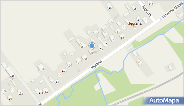 Jęgrzna, Jęgrzna, 8, mapa Jęgrzna