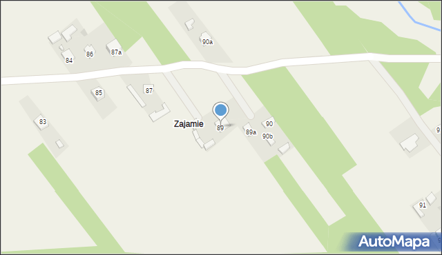 Jęgrzna, Jęgrzna, 89, mapa Jęgrzna