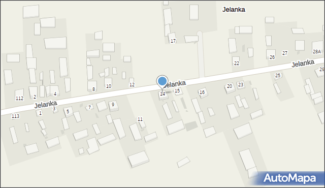 Jelanka, Jelanka, 14, mapa Jelanka