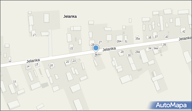 Jelanka, Jelanka, 25, mapa Jelanka