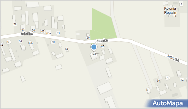 Jelanka, Jelanka, 64A, mapa Jelanka