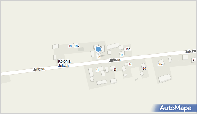 Jelcza, Jelcza, 12, mapa Jelcza