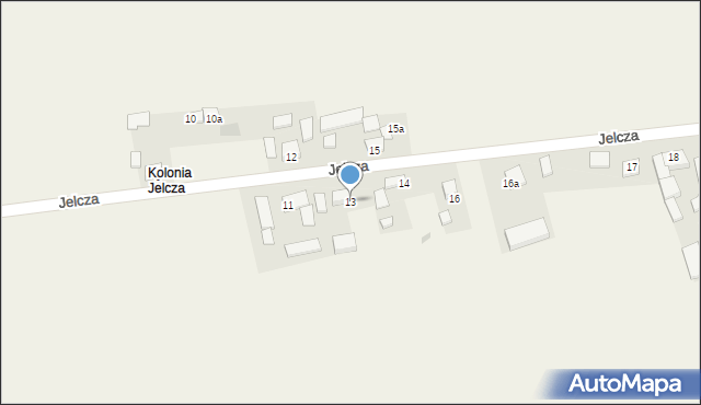 Jelcza, Jelcza, 13, mapa Jelcza