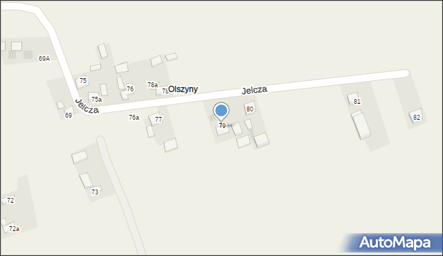 Jelcza, Jelcza, 79a, mapa Jelcza