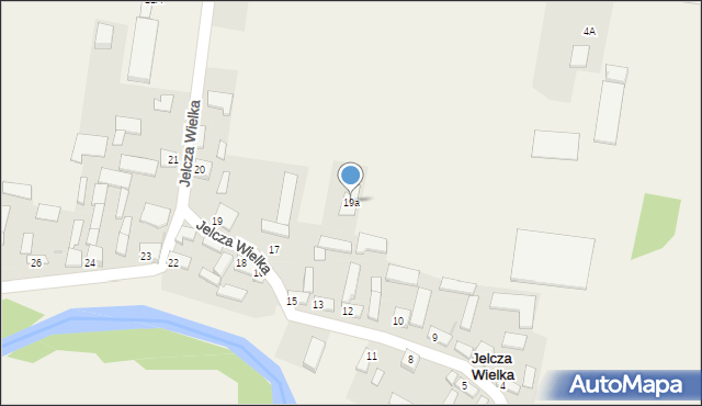 Jelcza Wielka, Jelcza Wielka, 19a, mapa Jelcza Wielka