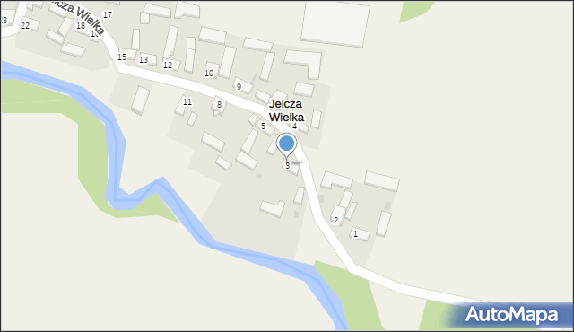 Jelcza Wielka, Jelcza Wielka, 3, mapa Jelcza Wielka