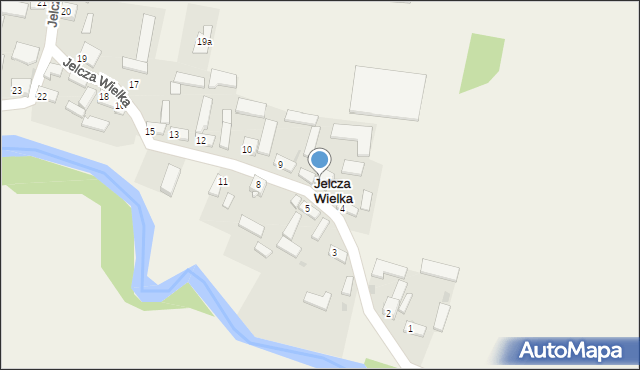 Jelcza Wielka, Jelcza Wielka, 7, mapa Jelcza Wielka