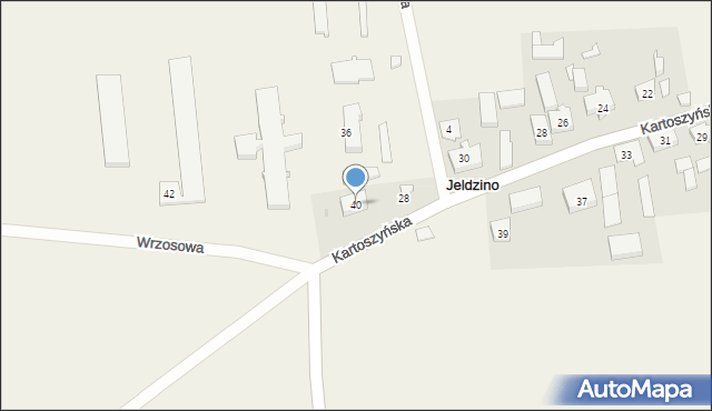 Jeldzino, Jeldzino, 40, mapa Jeldzino