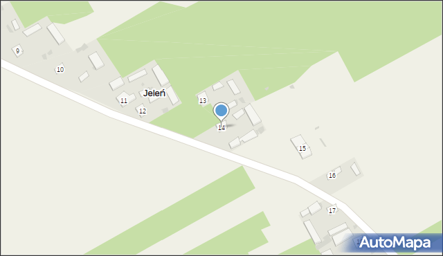 Jeleń, Jeleń, 14, mapa Jeleń