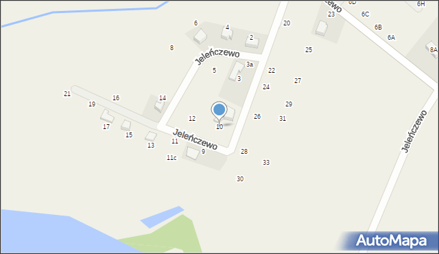 Jeleńczewo, Jeleńczewo, 10, mapa Jeleńczewo