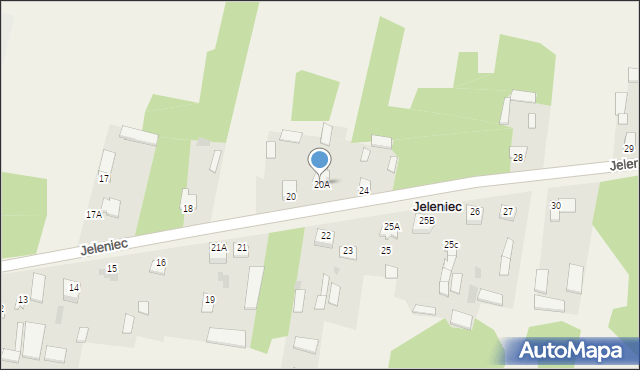 Jeleniec, Jeleniec, 20A, mapa Jeleniec