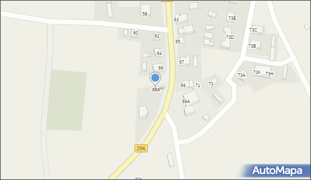 Jelenin, Jelenin, 66A, mapa Jelenin