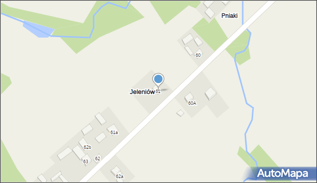 Jeleniów, Jeleniów, 61, mapa Jeleniów