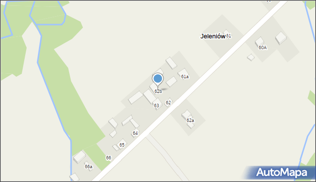 Jeleniów, Jeleniów, 62b, mapa Jeleniów