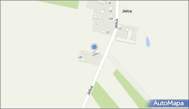 Jelica, Jelica, 12A, mapa Jelica