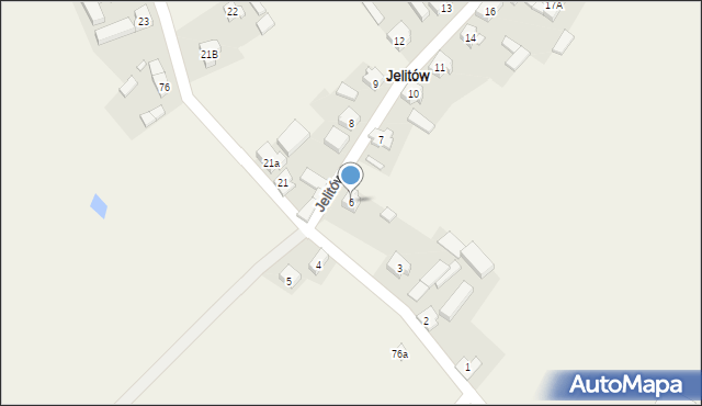 Jelitów, Jelitów, 6, mapa Jelitów