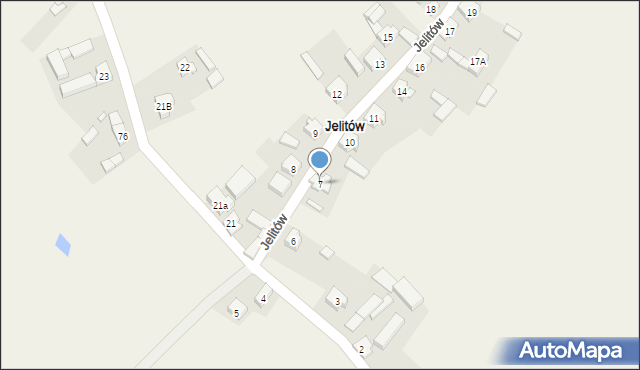 Jelitów, Jelitów, 7, mapa Jelitów