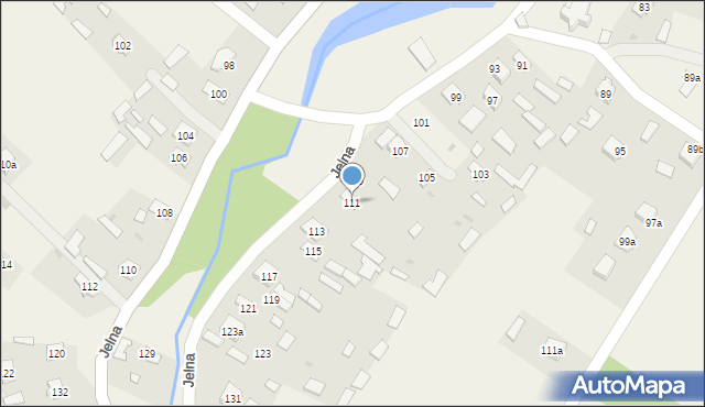 Jelna, Jelna, 111, mapa Jelna