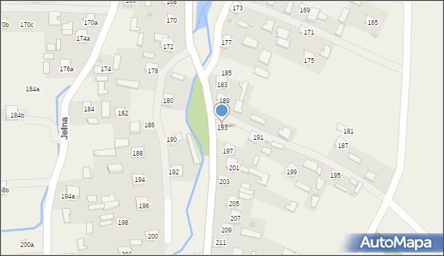 Jelna, Jelna, 193, mapa Jelna