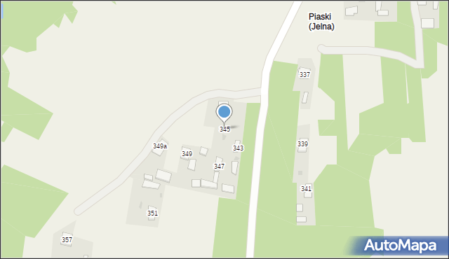 Jelna, Jelna, 345, mapa Jelna
