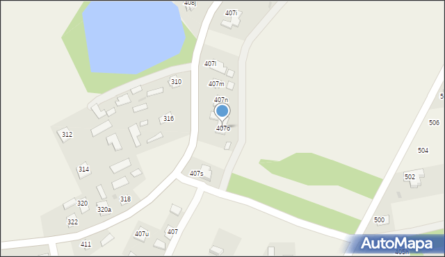 Jelna, Jelna, 407o, mapa Jelna