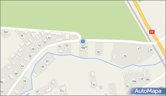 Jelna, Jelna, 55a, mapa Jelna