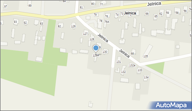 Jelnica, Jelnica, 129A, mapa Jelnica