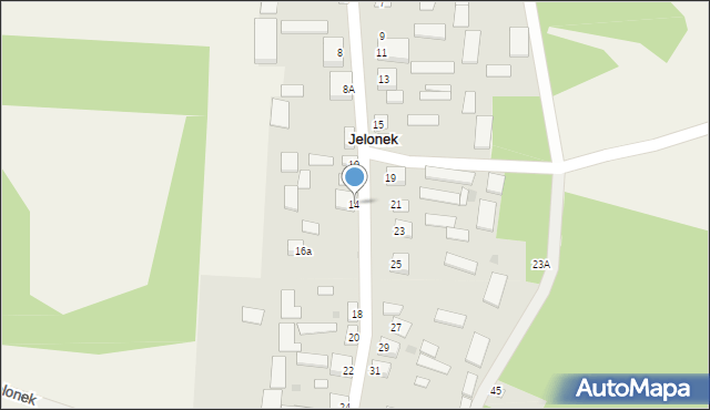 Jelonek, Jelonek, 14, mapa Jelonek