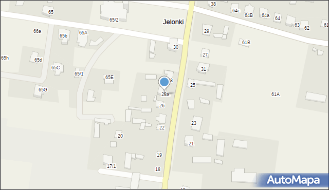 Jelonki, Jelonki, 28a, mapa Jelonki