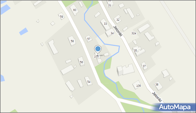 Jelonki, Jelonki, 55, mapa Jelonki