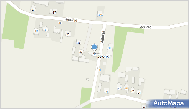 Jelonki, Jelonki, 32, mapa Jelonki