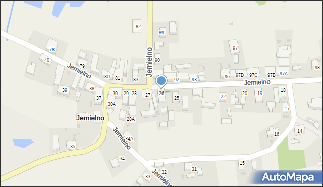 Jemielno, Jemielno, 26, mapa Jemielno