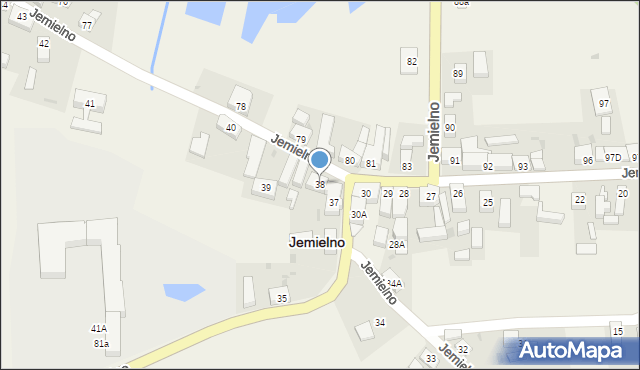 Jemielno, Jemielno, 38, mapa Jemielno