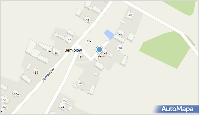 Jemiołów, Jemiołów, 27, mapa Jemiołów