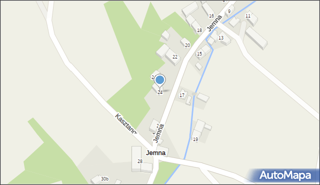 Jemna, Jemna, 24, mapa Jemna