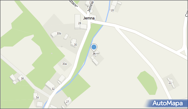 Jemna, Jemna, 25, mapa Jemna