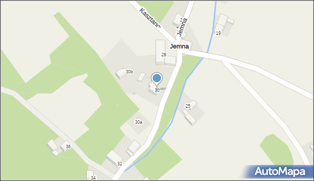 Jemna, Jemna, 30, mapa Jemna