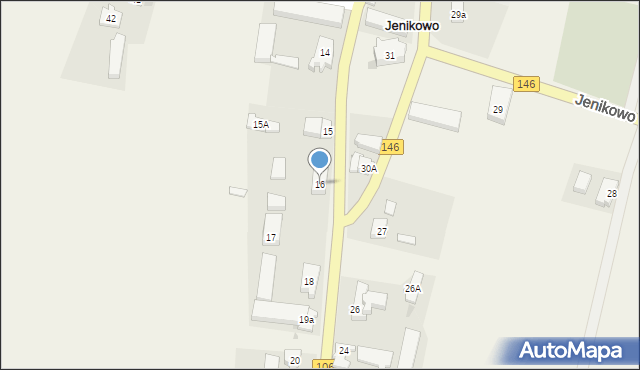 Jenikowo, Jenikowo, 16, mapa Jenikowo