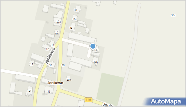 Jenikowo, Jenikowo, 33b, mapa Jenikowo