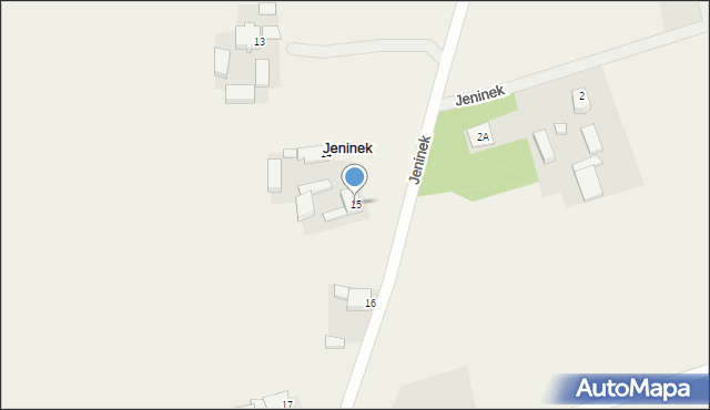 Jeninek, Jeninek, 15, mapa Jeninek