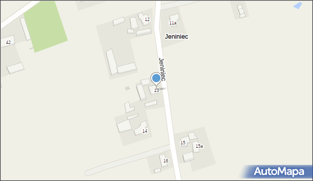 Jeniniec, Jeniniec, 13, mapa Jeniniec