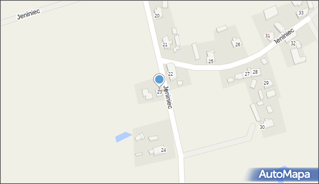 Jeniniec, Jeniniec, 23, mapa Jeniniec