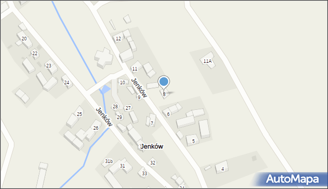 Jenków, Jenków, 8, mapa Jenków