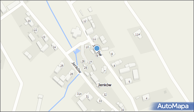 Jenków, Jenków, 9, mapa Jenków