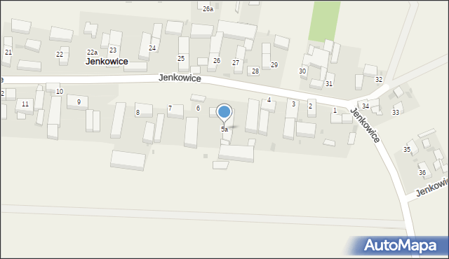 Jenkowice, Jenkowice, 5a, mapa Jenkowice