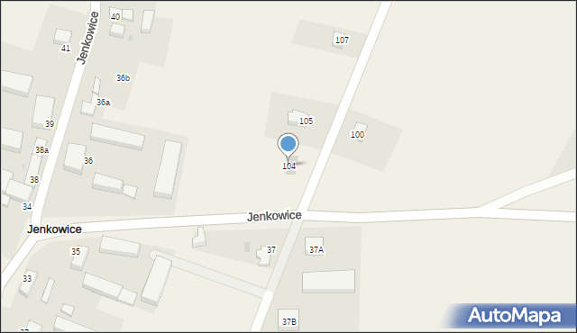 Jenkowice, Jenkowice, 104, mapa Jenkowice